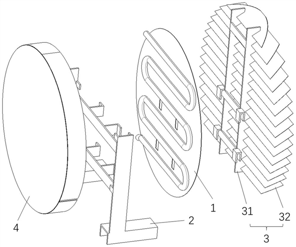 Thermal vacuum equipment with the function of absorbing condensable volatile pollutants and its application method