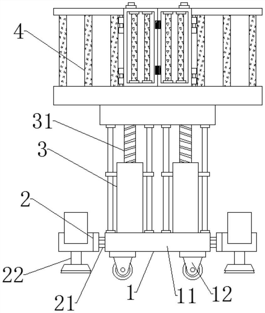 Bridge steel structure reinforcing construction device