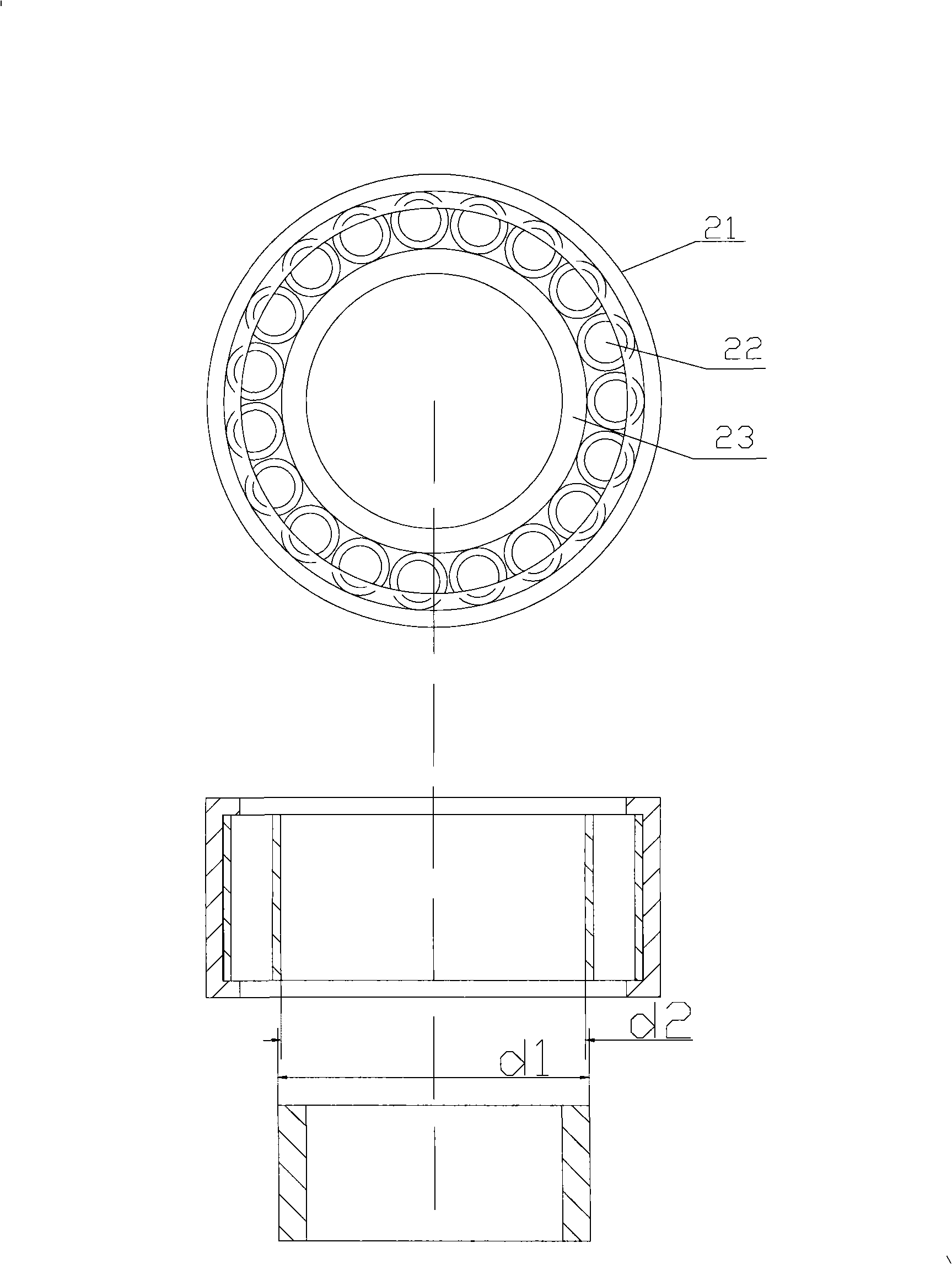 Wind-driven generator group wheel box