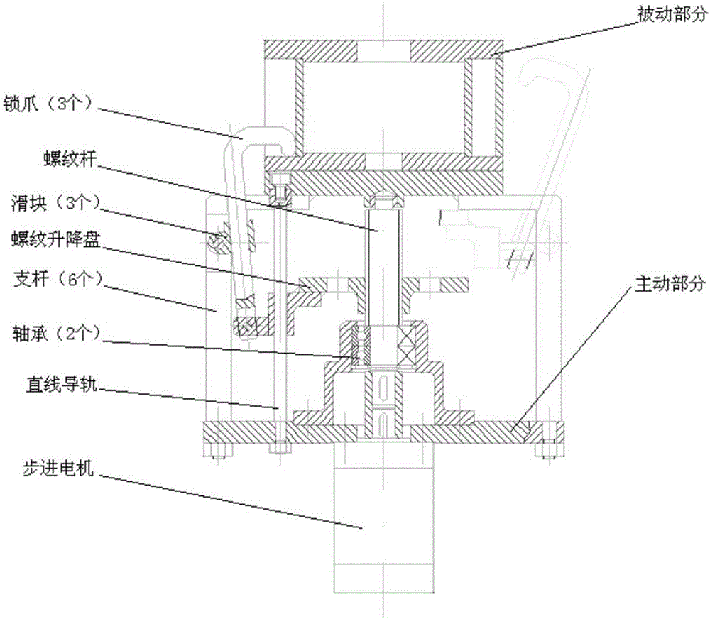 Collision prediction method for three-figure grasper of space robot