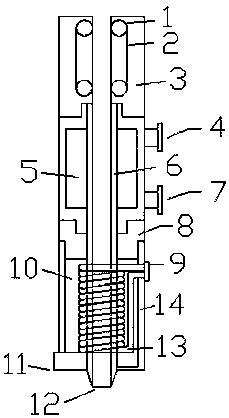 Metal amorphous 3D printing conveying device