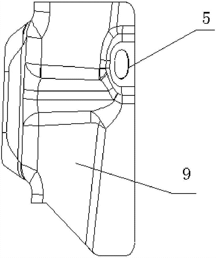 Mounting nut plate for automobile door hinge and mounting structure thereof