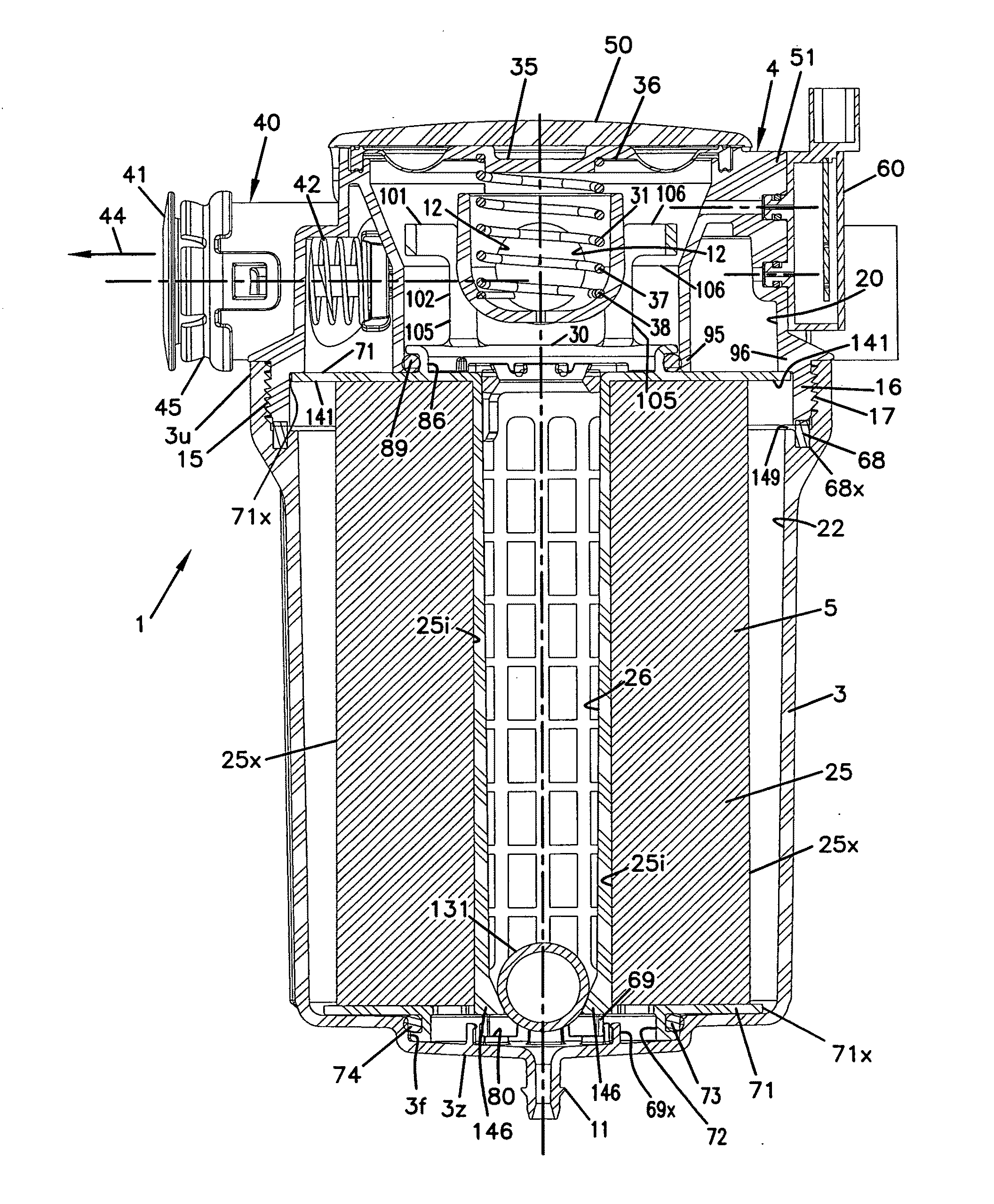 Crank case ventilation filter assembly; and methods