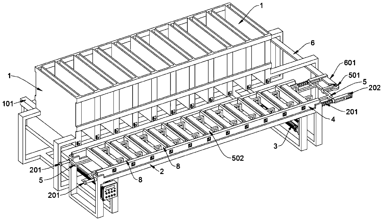 Pipe penetrating operation and positioning device based on municipal road guardrail