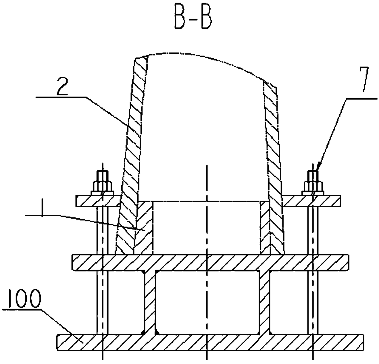 Method for assembling special-shaped curved radome cover body and connecting ring