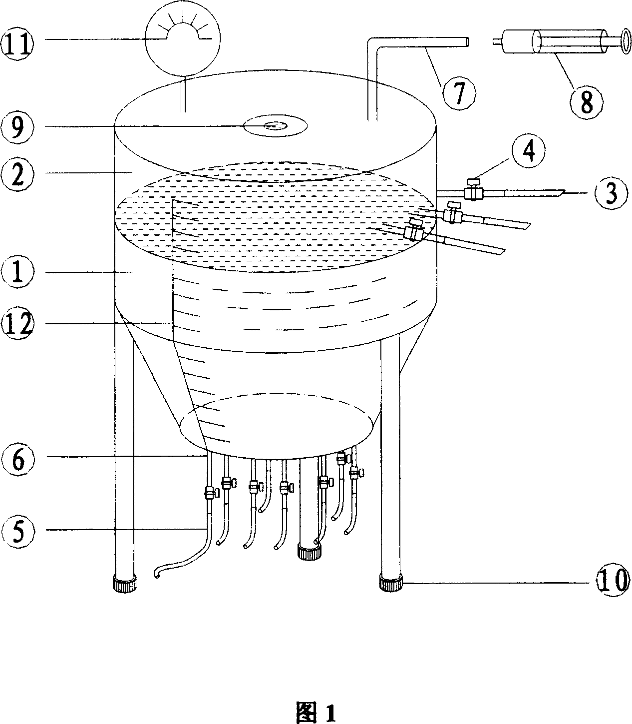 Buffered split flow device in use for electrophoresis of free stream