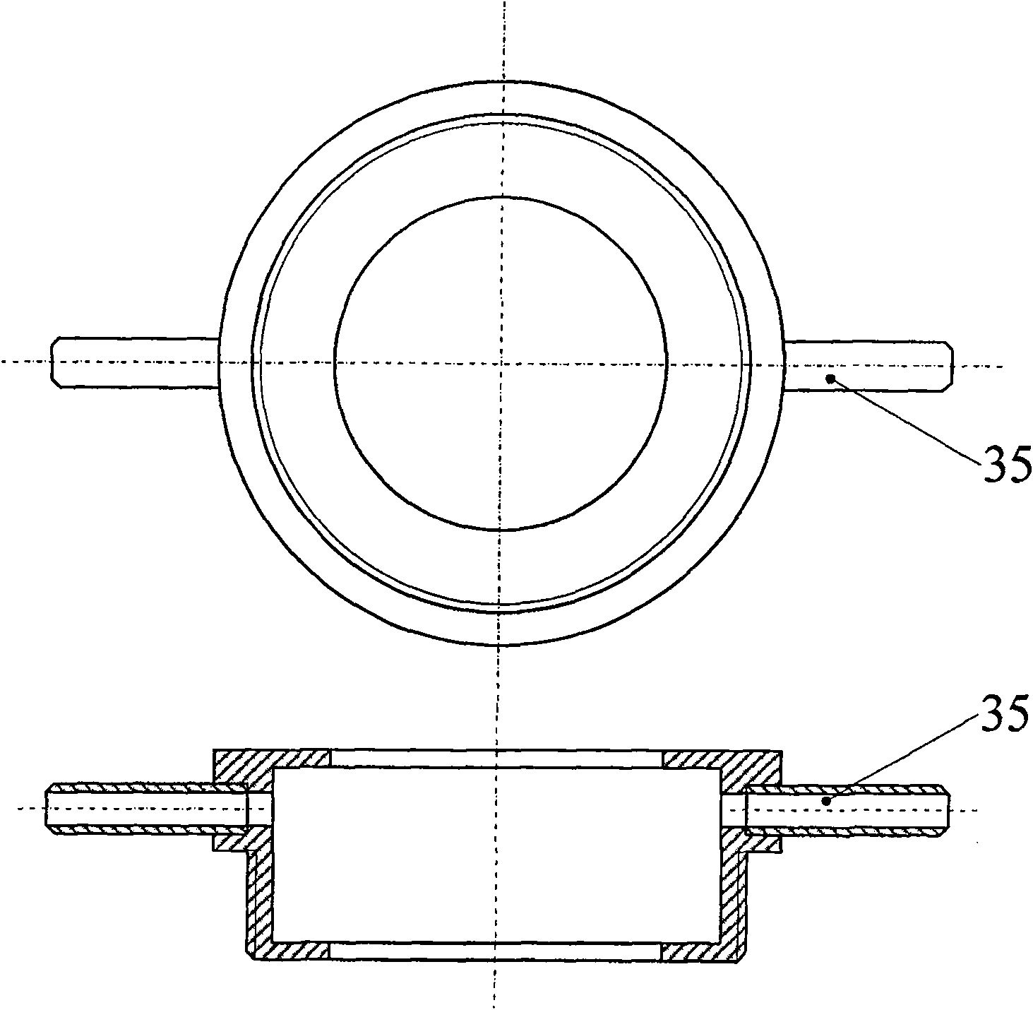 Direct carbon fuel cell reaction device