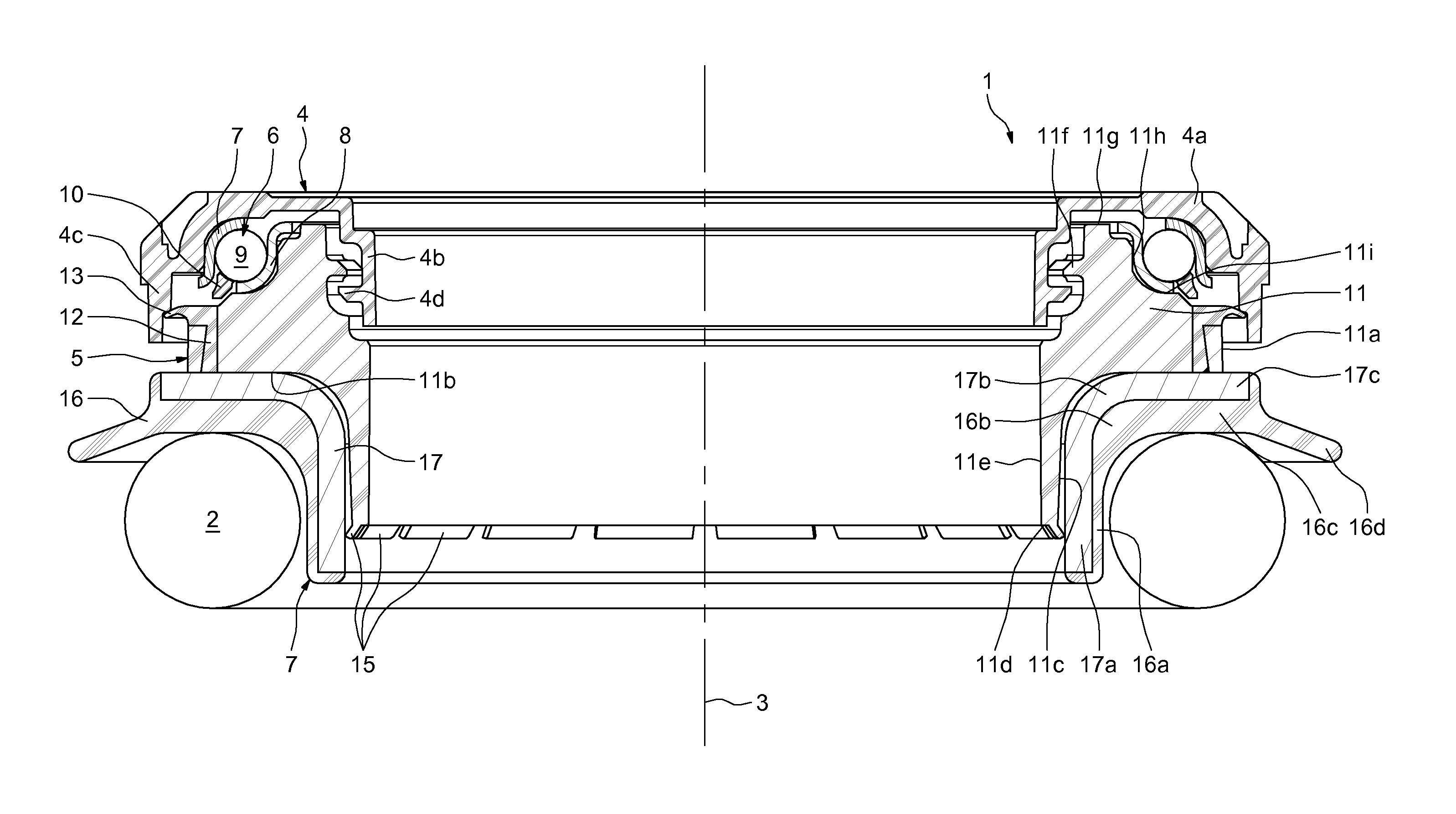 Bump stop and associated MacPherson strut