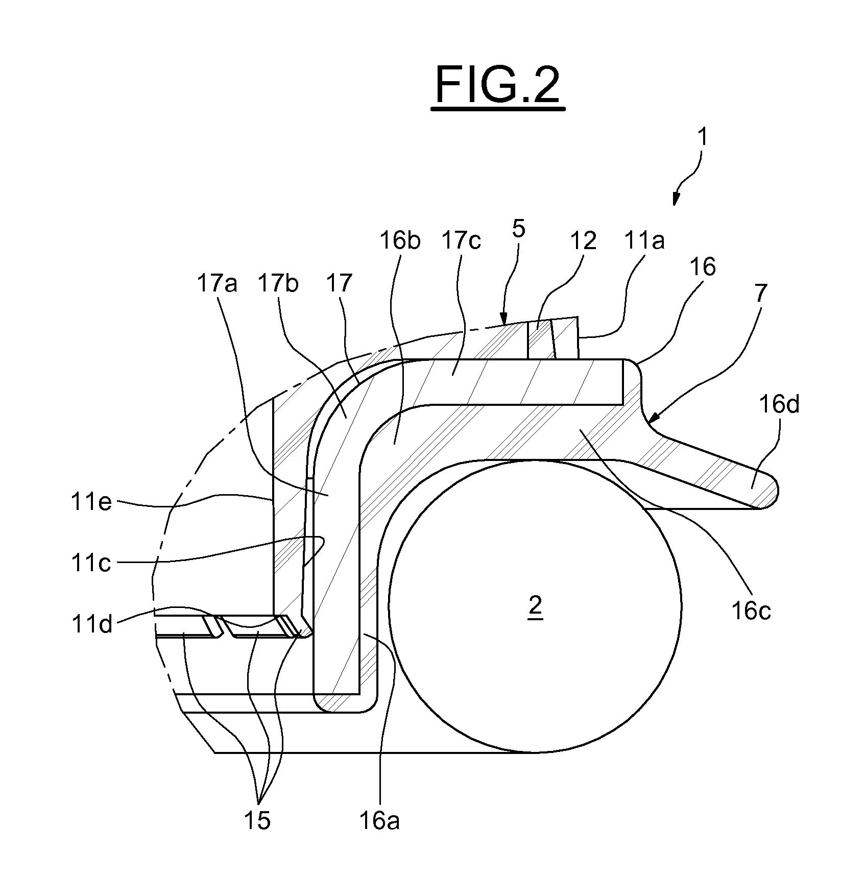 Bump stop and associated MacPherson strut