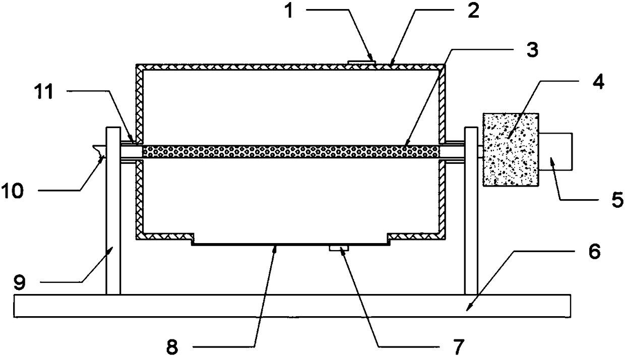 Negative pressure type roller dryer