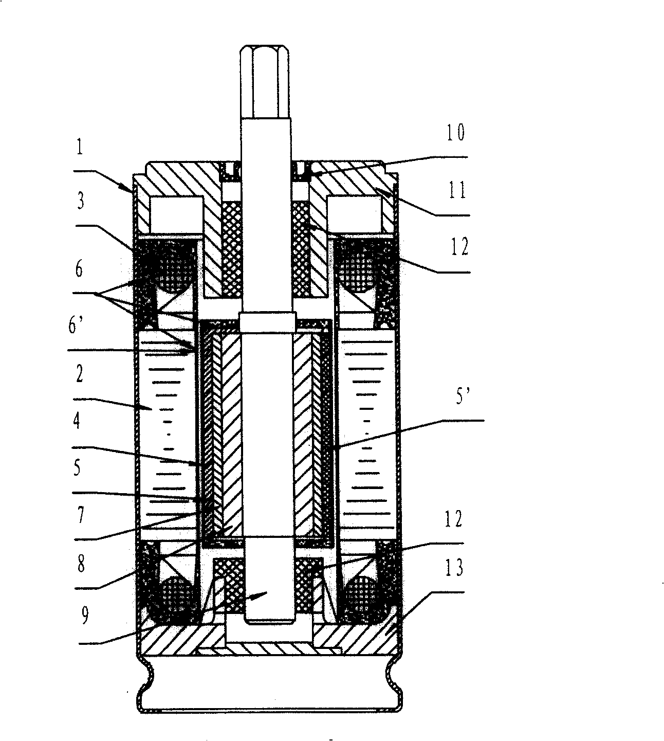 Alternating current permanent-magnet water-submersible electric machine