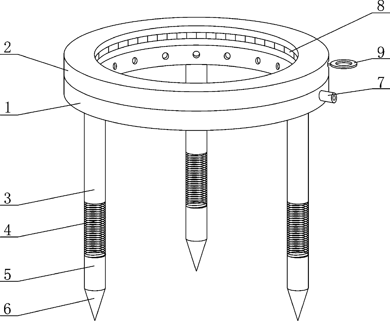 Single cabbage seedling positioning device