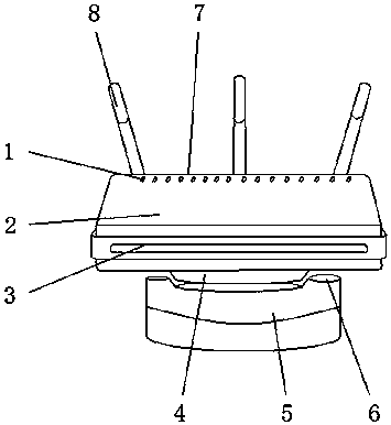 Router convenient for wall surface fixation