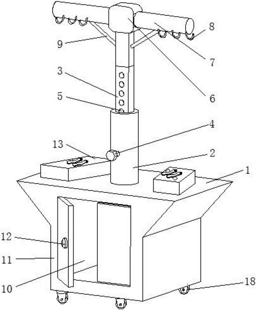 Infusion fixing auxiliary bracket for surgical nursing