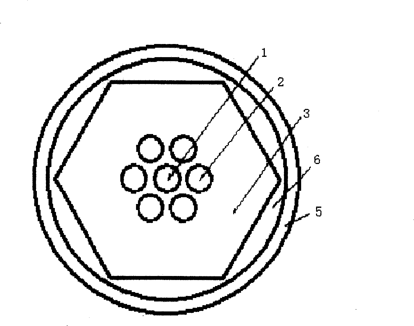 Self organizing coherent optic fiber wave guide and its producing method