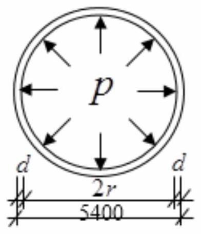 Calculation method of joint action of load and structure under water pressure in composite lining of shield tunnel