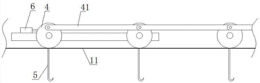 Circulating drying system measuring system for gummed bamboo mats