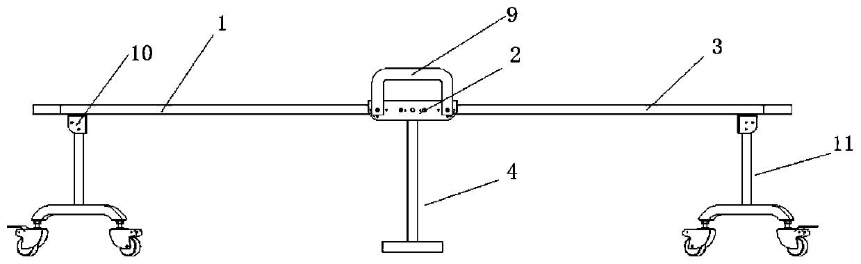 High-stability movable accompanying bed