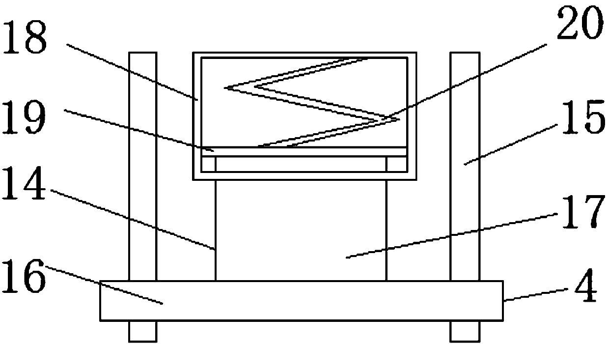 Sewage treatment device with shock absorption function for construction