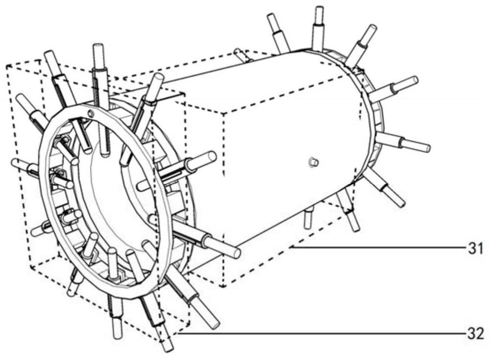 Device for indirectly measuring lymphedema by air bag compression degree