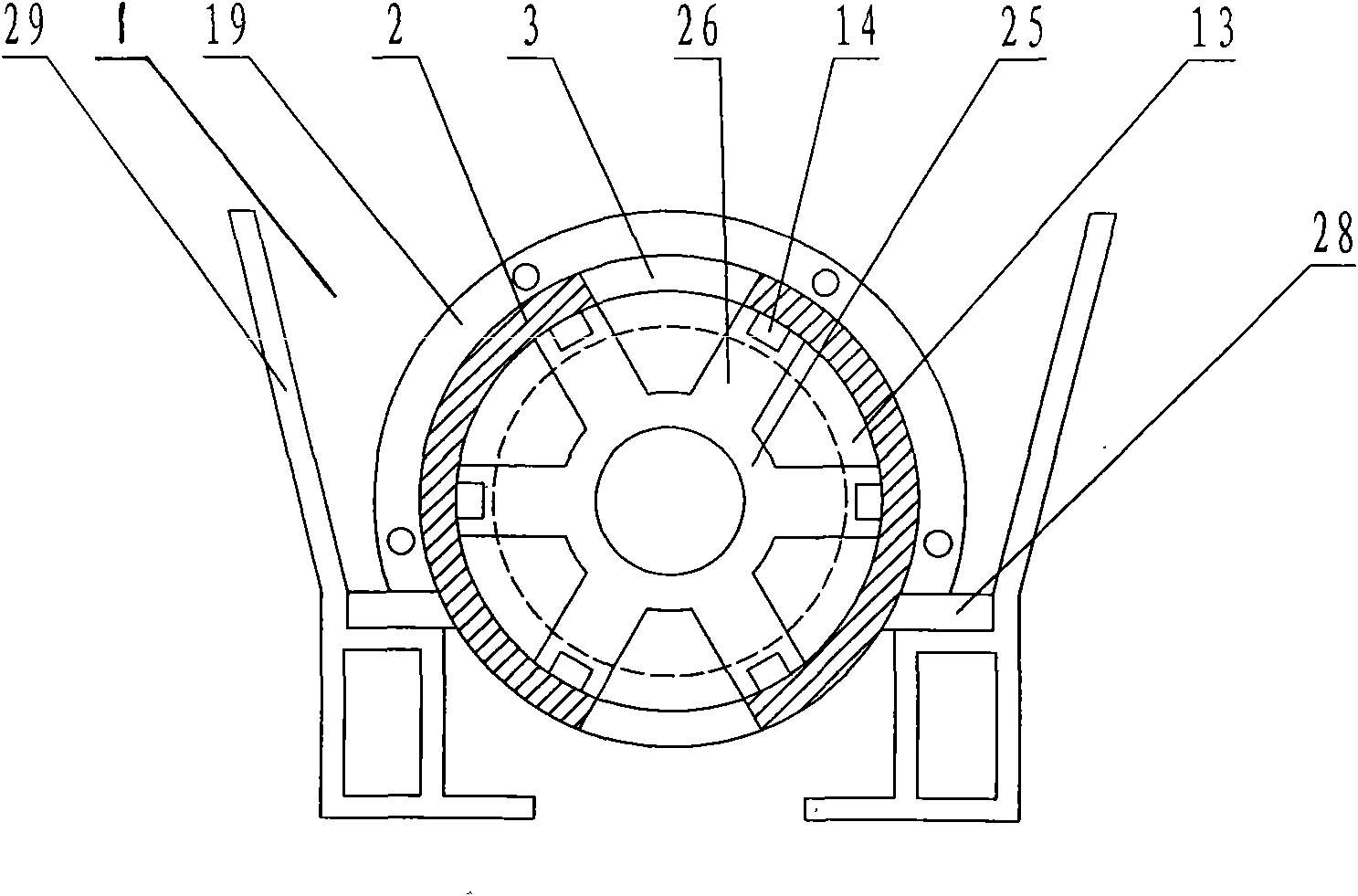 Chain coal burning boiler with automatic ash discharging device