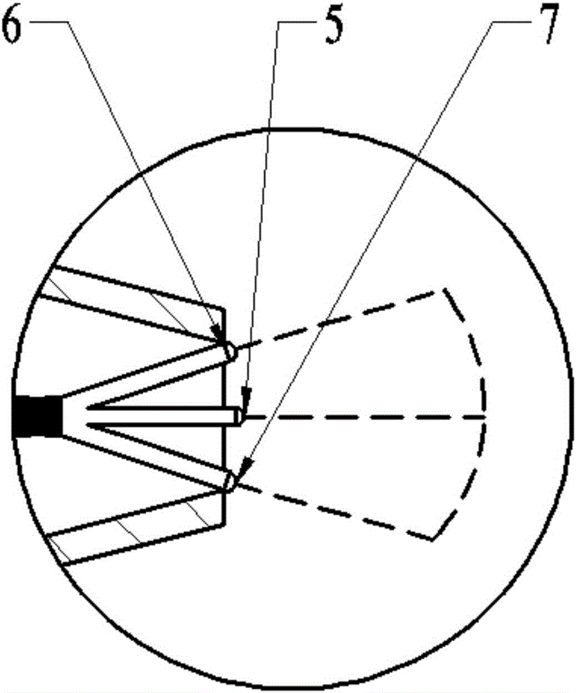 Fluid injection area light source indicating and positioning device