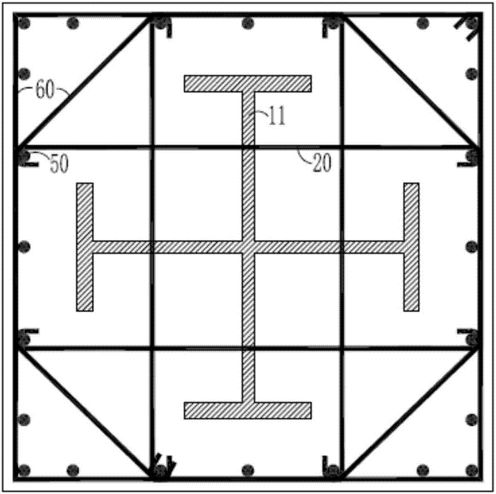 Structural steel-steel car combined structure, manufacturing method and structural steel concrete structure