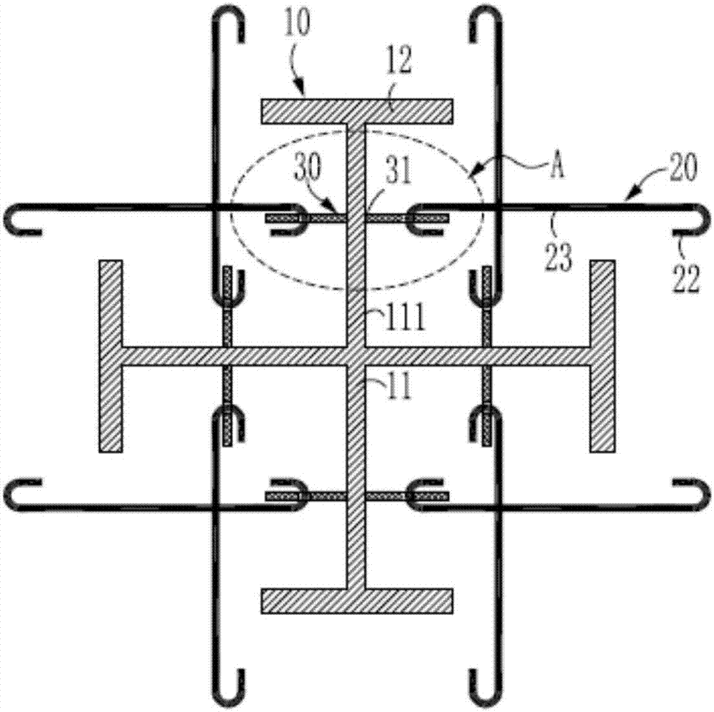 Structural steel-steel car combined structure, manufacturing method and structural steel concrete structure