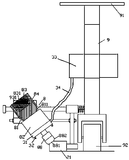 Curb stone used for garden roads and dust-reducing edge trimming device and using method thereof