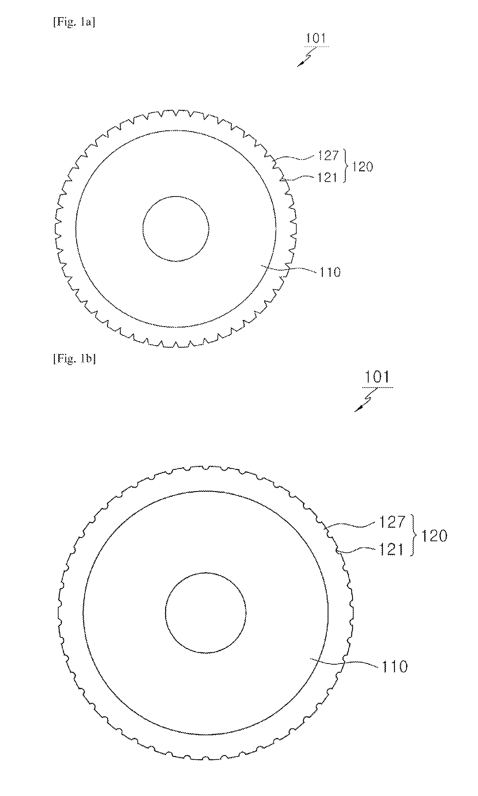 Scribing wheel having fine structure recess