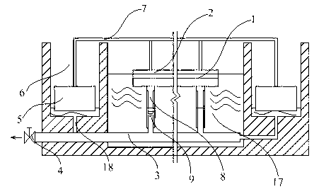 Buoyancy ascending-descending water decanter and implementation method thereof