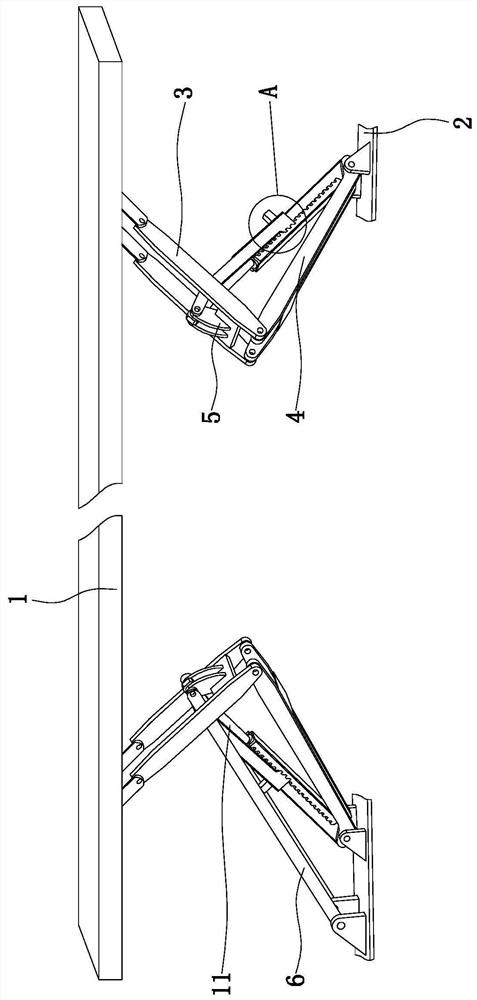 Tiltable runway type lifting machine for vehicle