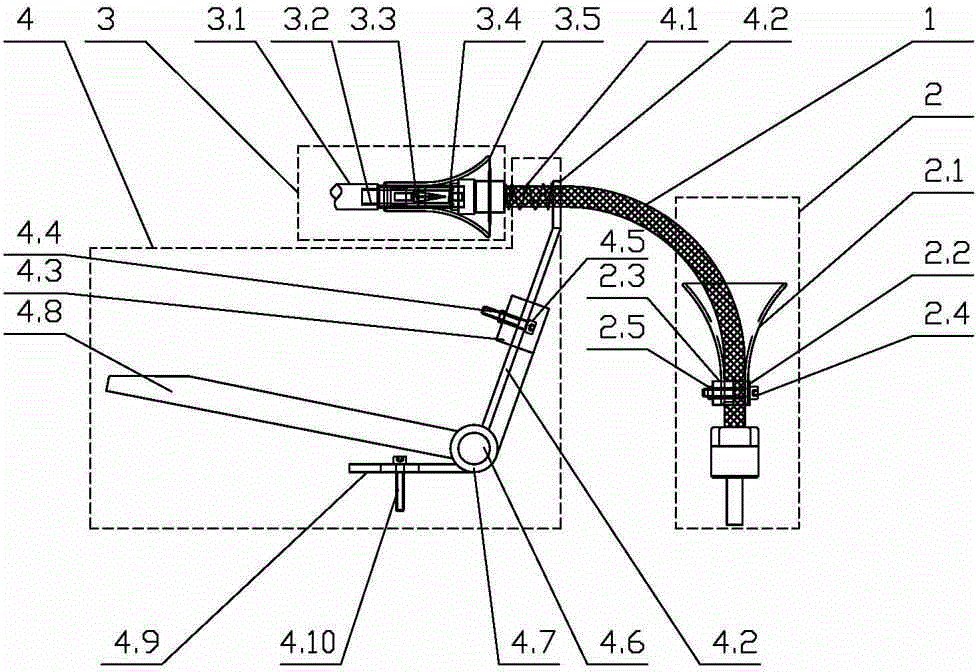 Automatic self-positioning compress electricity inlet component device and installing method thereof