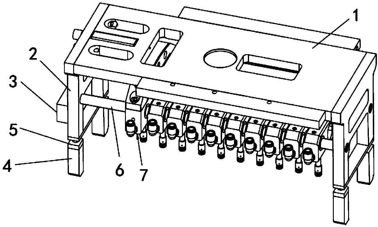 Quick drilling equipment for production line pipe rack and drilling method thereof