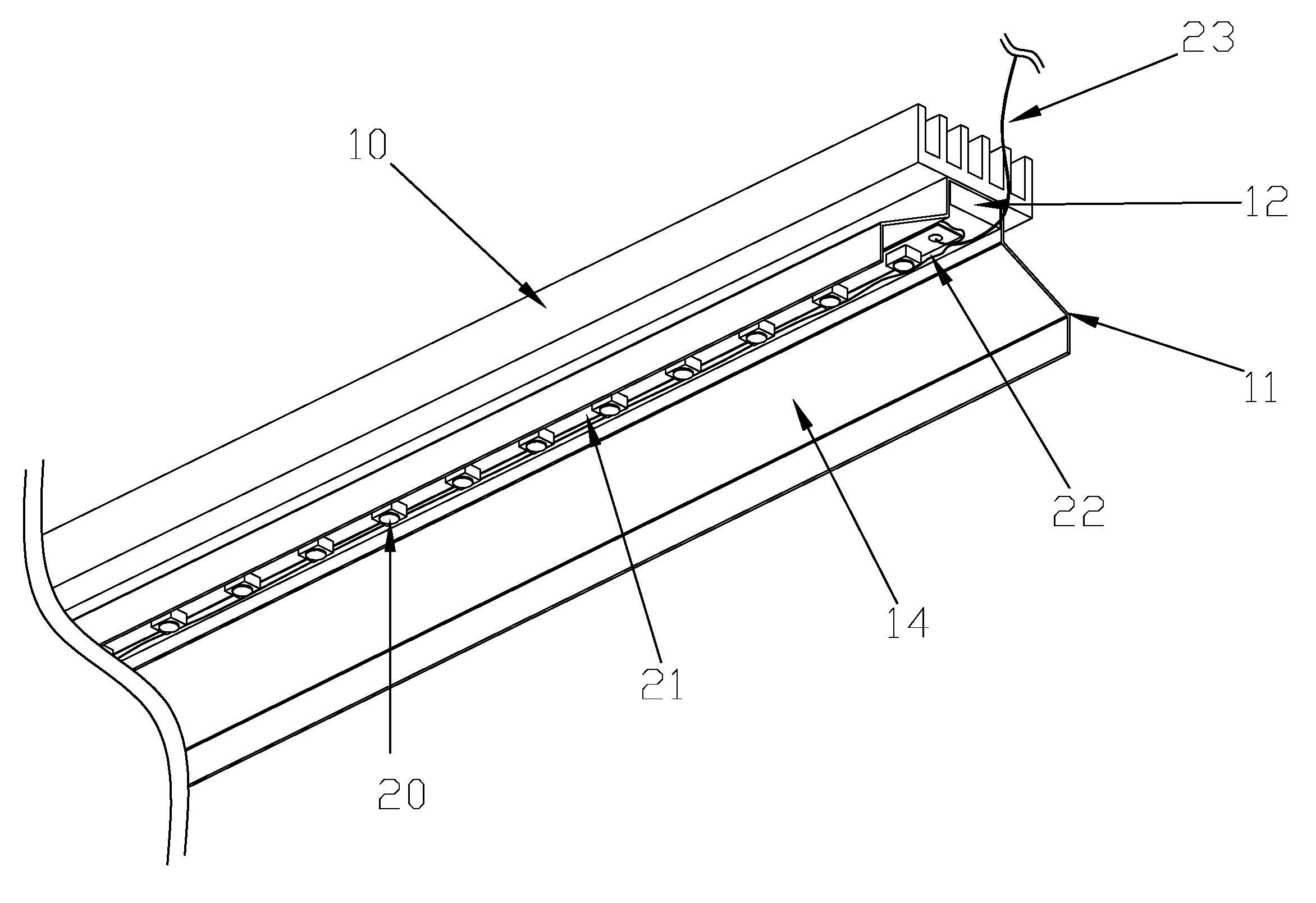 Stationary LED lamp