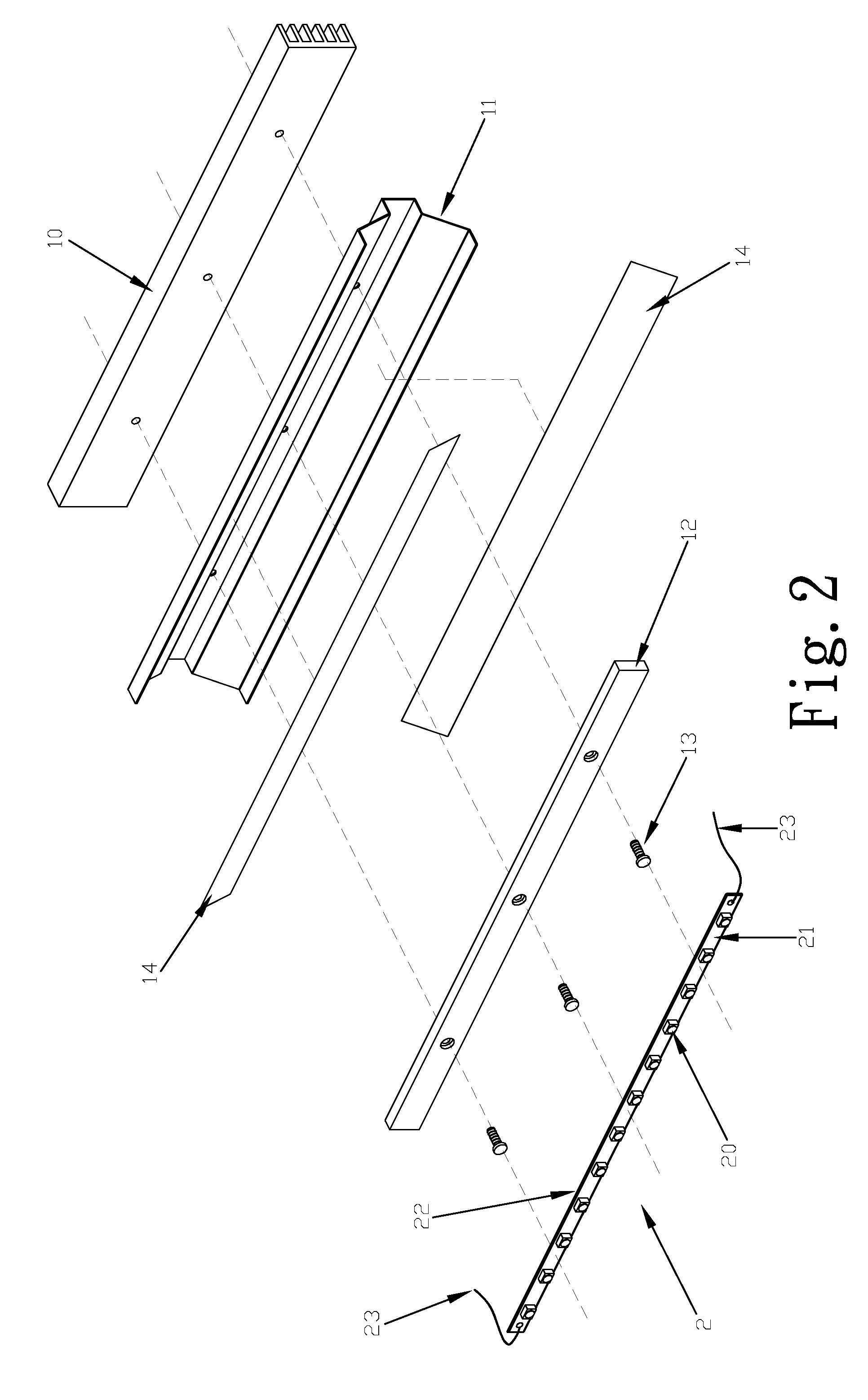 Stationary LED lamp