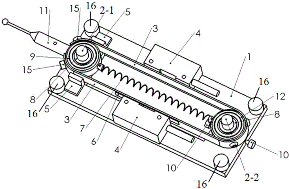 A one-dimensional raster scanning probe