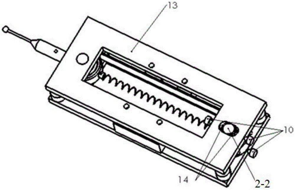 A one-dimensional raster scanning probe