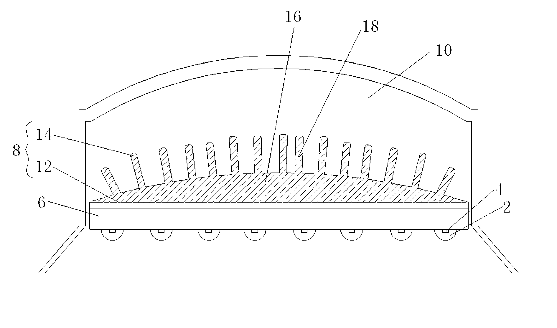 Radiator for LED lamp