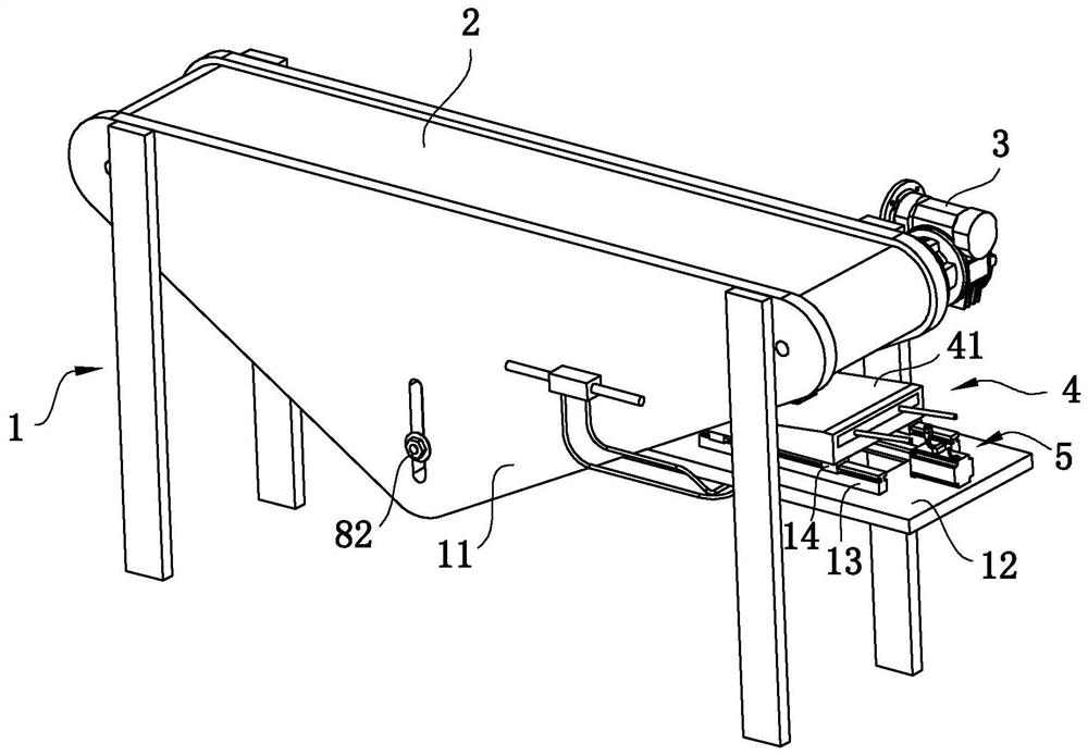 A kind of non-pressure storage bottle conveying equipment