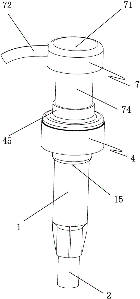 Spring-builtin standard self-locking and thread lock liquid distribution pump