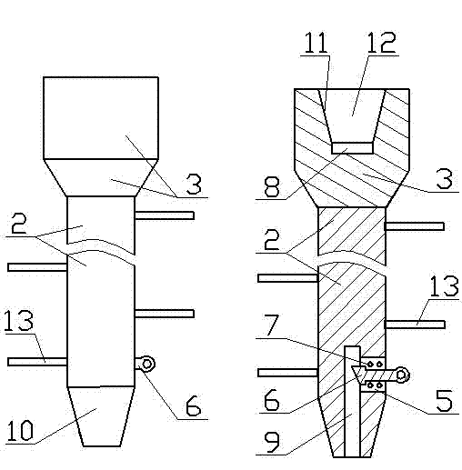 Upright fire ladder