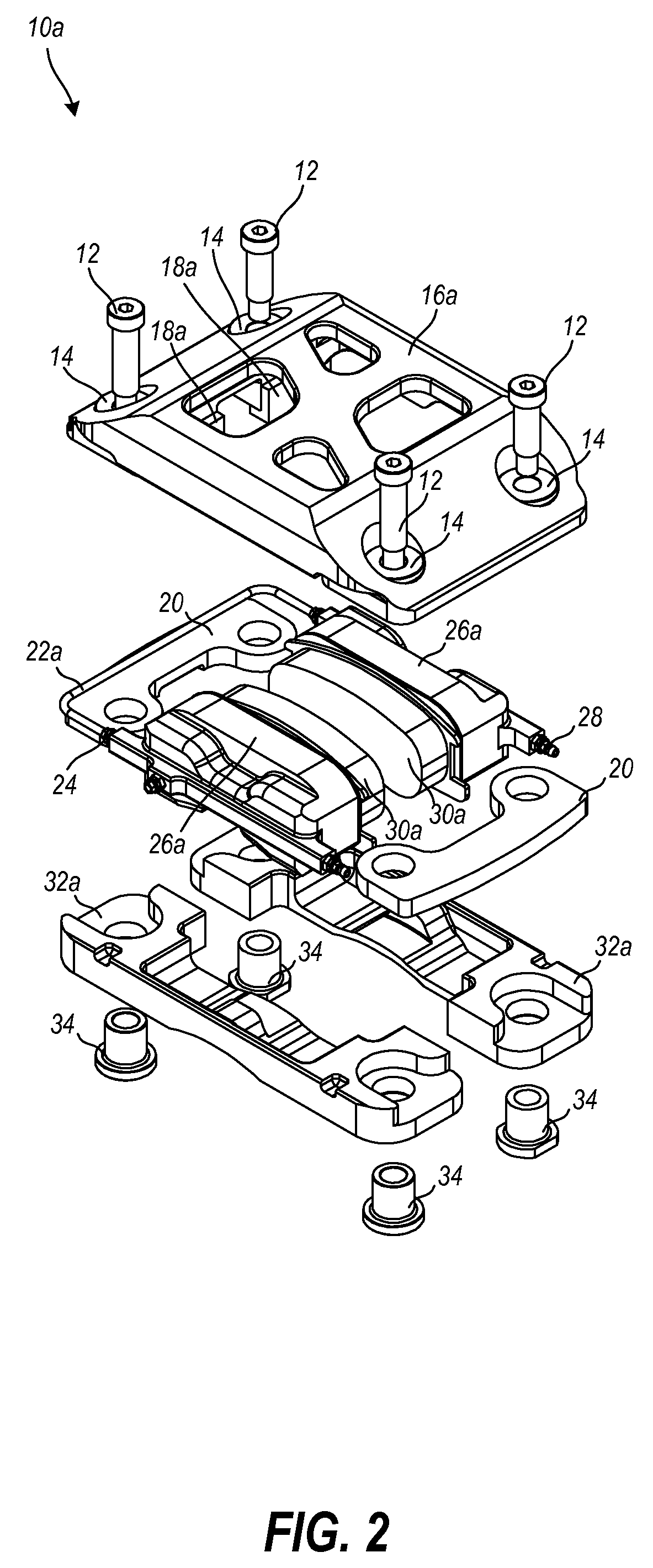 Modular brake caliper