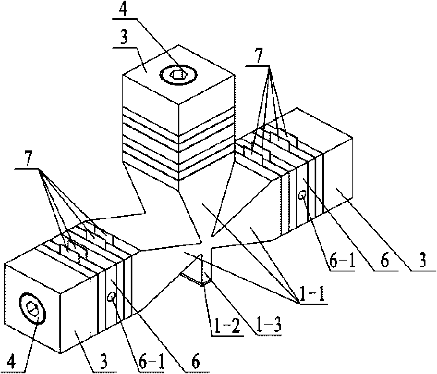 T-shaped linear ultrasonic motor oscillator