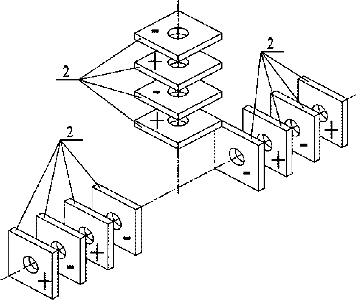 T-shaped linear ultrasonic motor oscillator