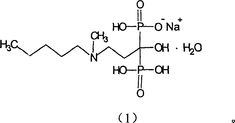 Method for preparing sodium ibandronate crystal and hydrated crystal thereof