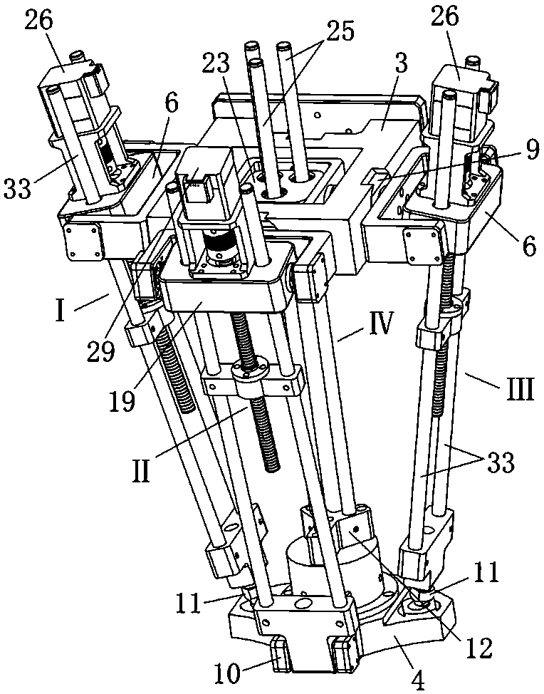 Five-freedom-degree hybrid moxibustion robot