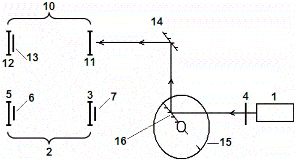 Adjustment method of double path holmium laser