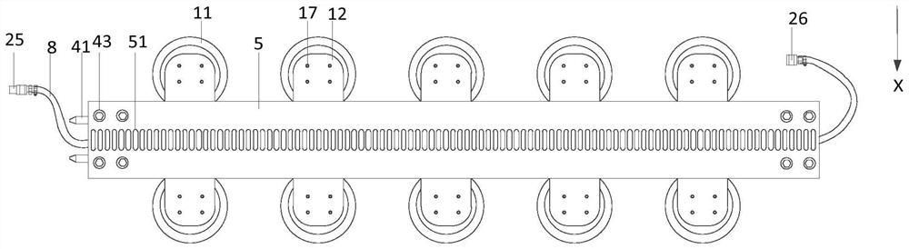 Weld joint positioning device and welding equipment for aluminum alloy automatic butt joint trolley