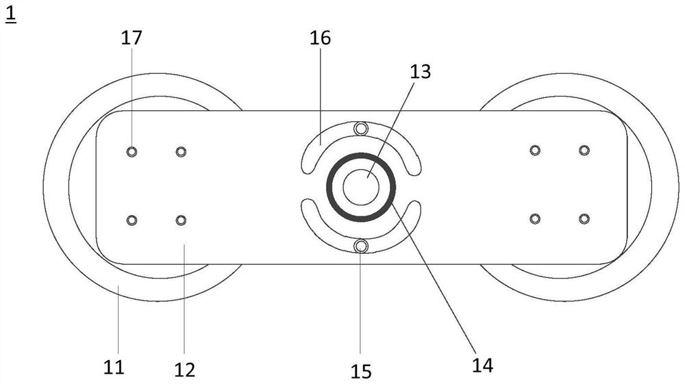 Weld joint positioning device and welding equipment for aluminum alloy automatic butt joint trolley